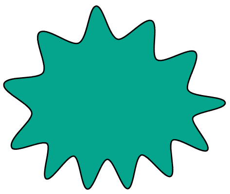 ein grüner dekorativer Fleck